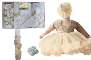 Set botez fete - Mini gold